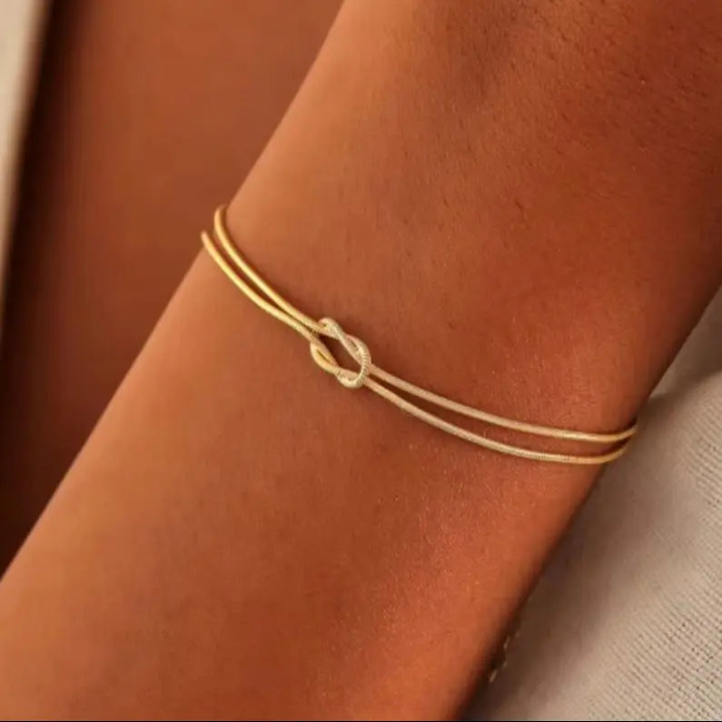 Knot Bracelet for Couple Handmade