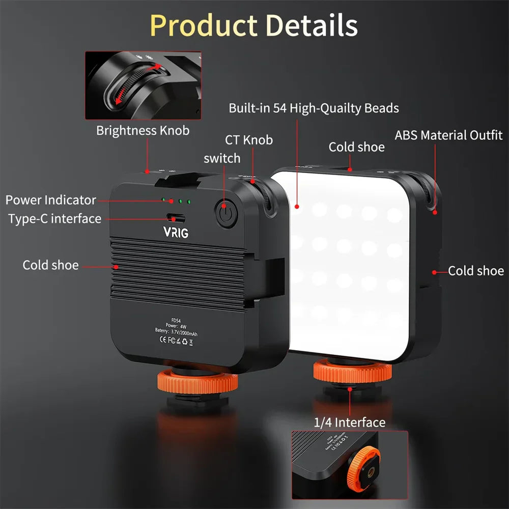 Portable LED Rechargeable Selfie Light