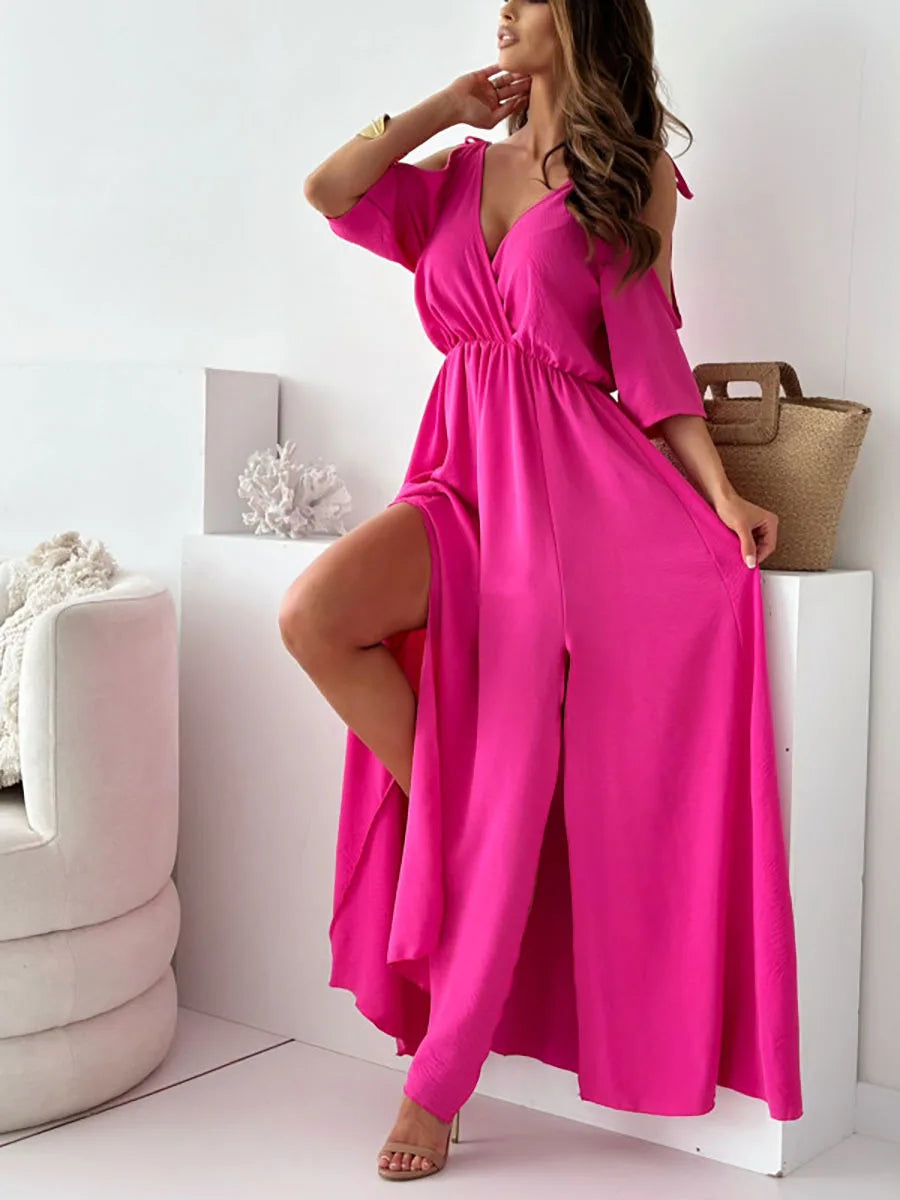Maxi High Waist Maxi Dress