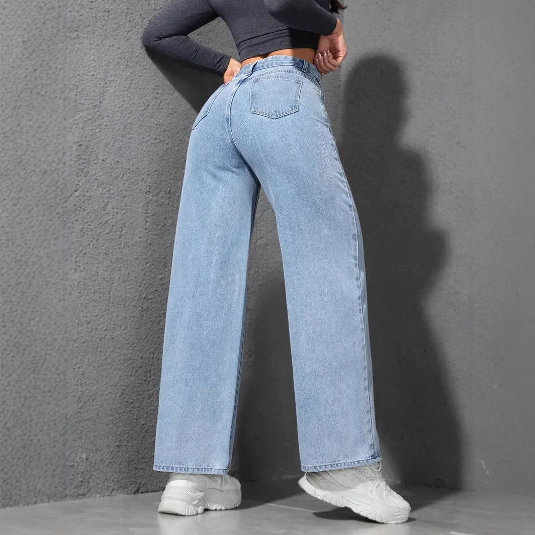 Jeans Women Vintage Wide Leg Pants
