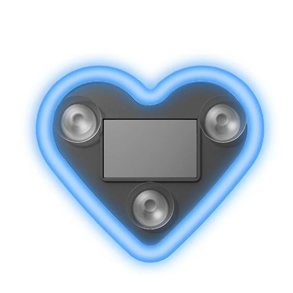 Solar Powered Wireless LED Heart C-Pillar Neon Light