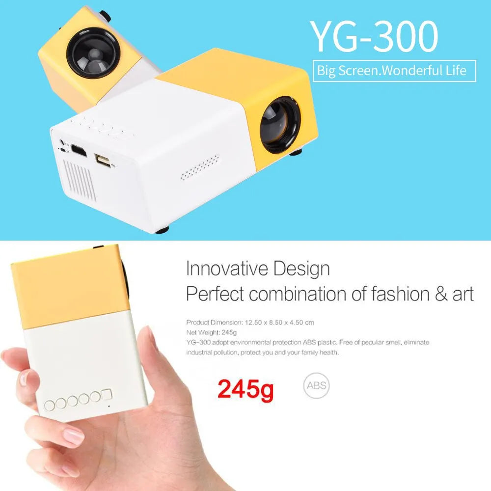LED Home HD Mini Portable Micro Projector