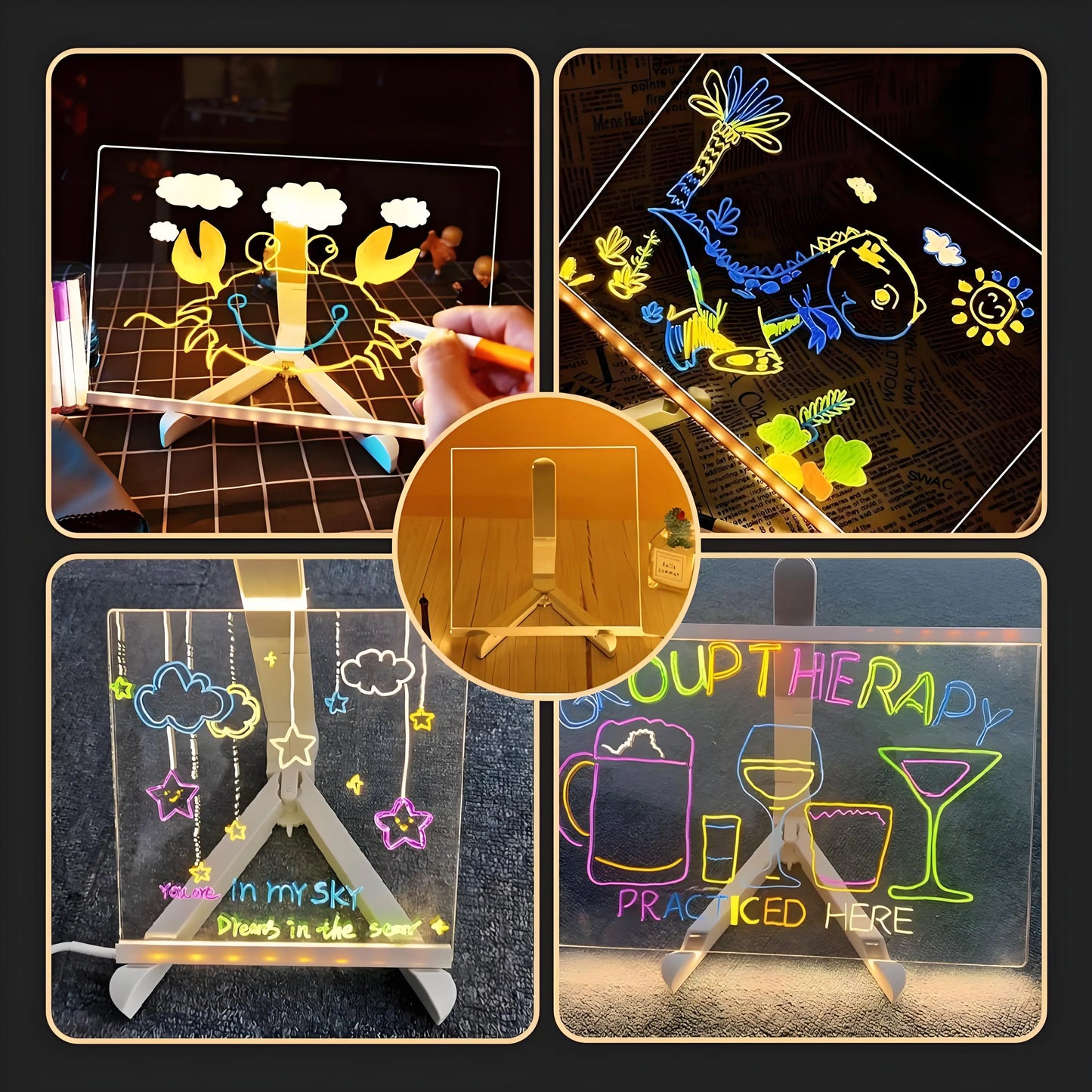 Luminous Led Drawing Board For Children