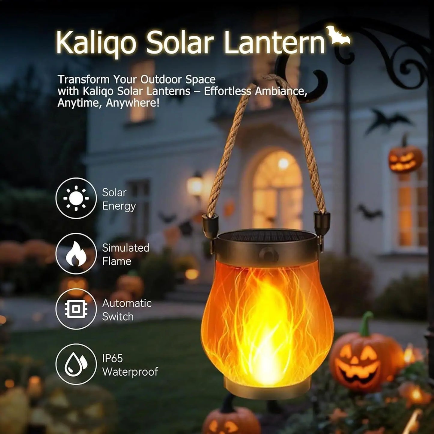 Solar Lantern Lights Flame