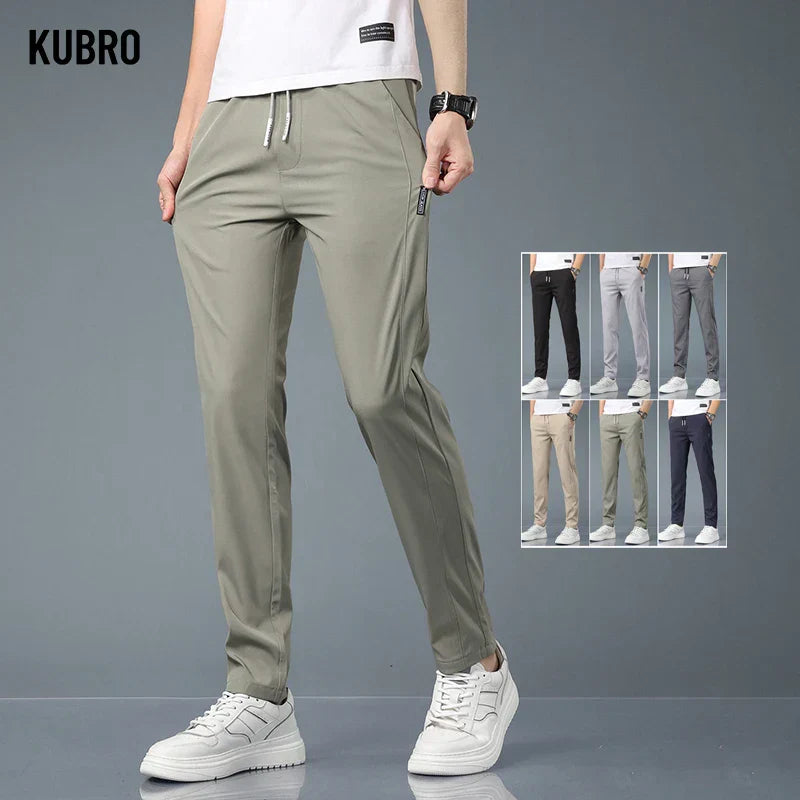 MEN'S STRAIGHT ANTI-WRINKLE CASUAL PANTS