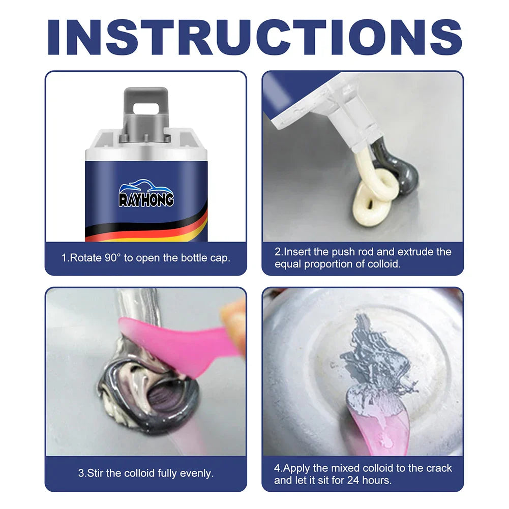Metal repair glue