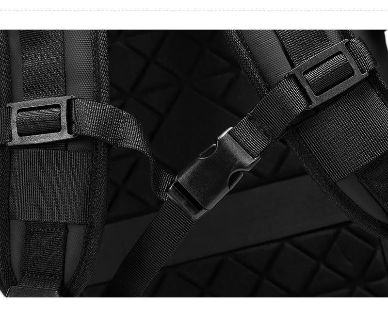 Men's PVC Waterproof USB Charging Male Laptop Casual Travel Bag
