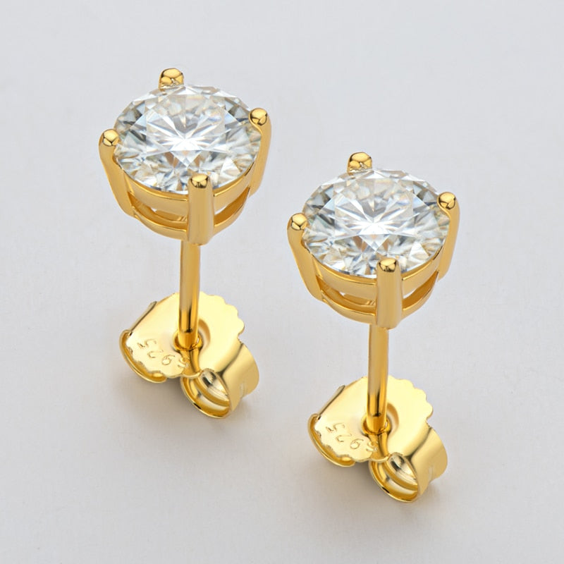 0.5 - 1 CT Double Under Halo Diamond Studs Earrings