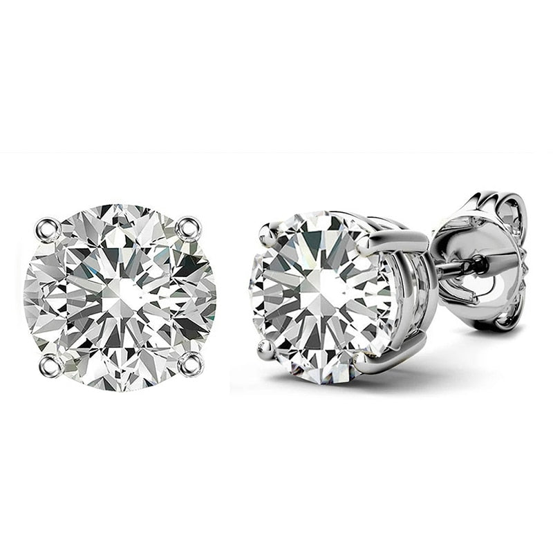 0.5 - 1 CT Double Under Halo Diamond Studs Earrings