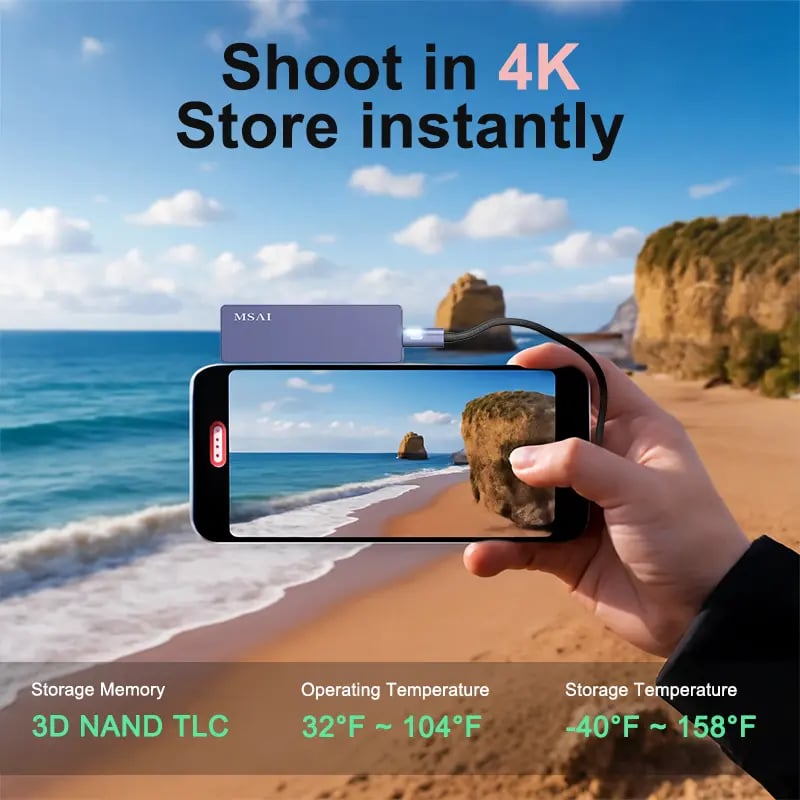 High-Speed USB 3.0 External Storage