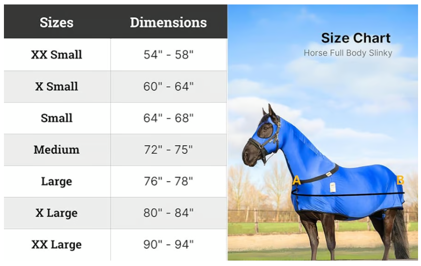 🐴 Resistance Premium Horse Full Body Slinky with Full Zipper Face & Forelock Saver