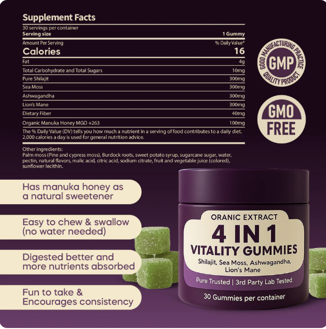 4-in-1 Vitality Gummies