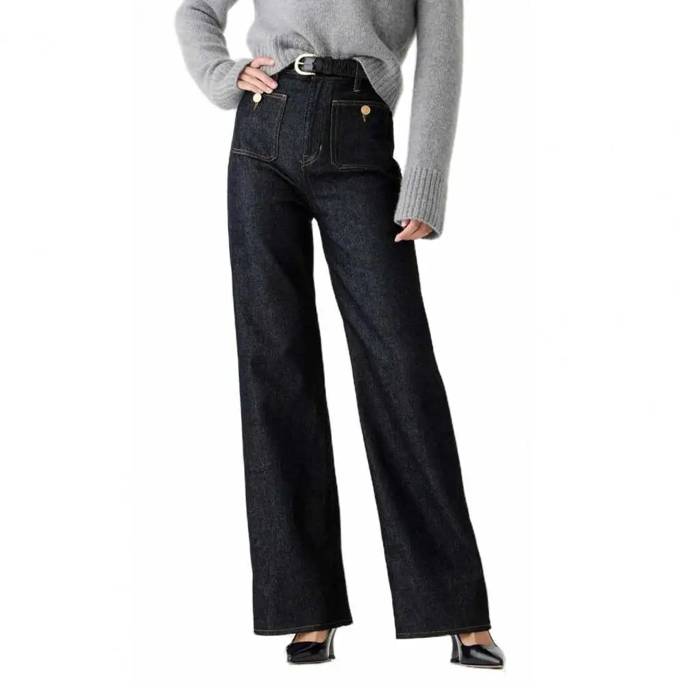 Tummy Control Sailor Wide Leg Jeans