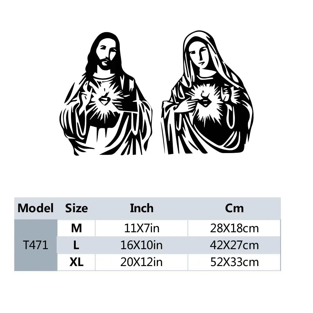 Jesus Self Adhesive Vinyl Waterproof Wall Art