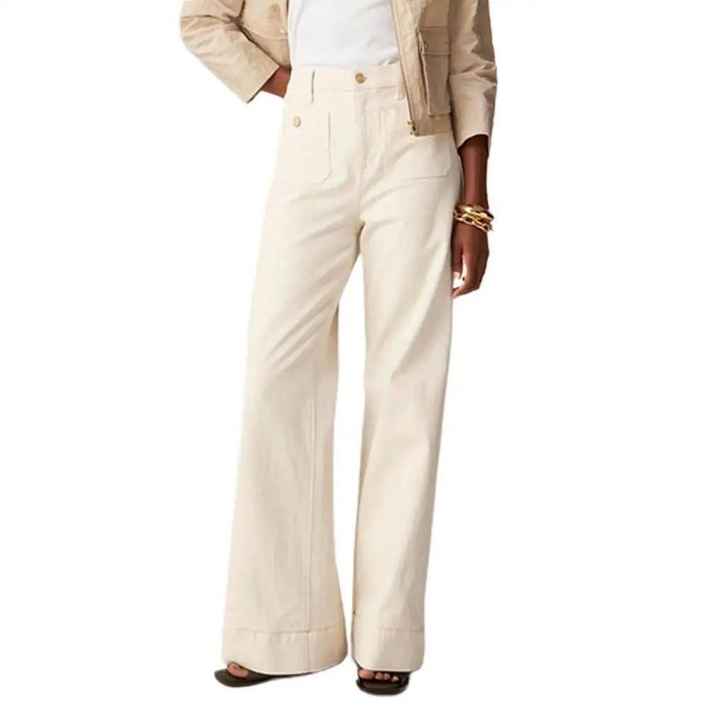 Tummy Control Sailor Wide Leg Jeans