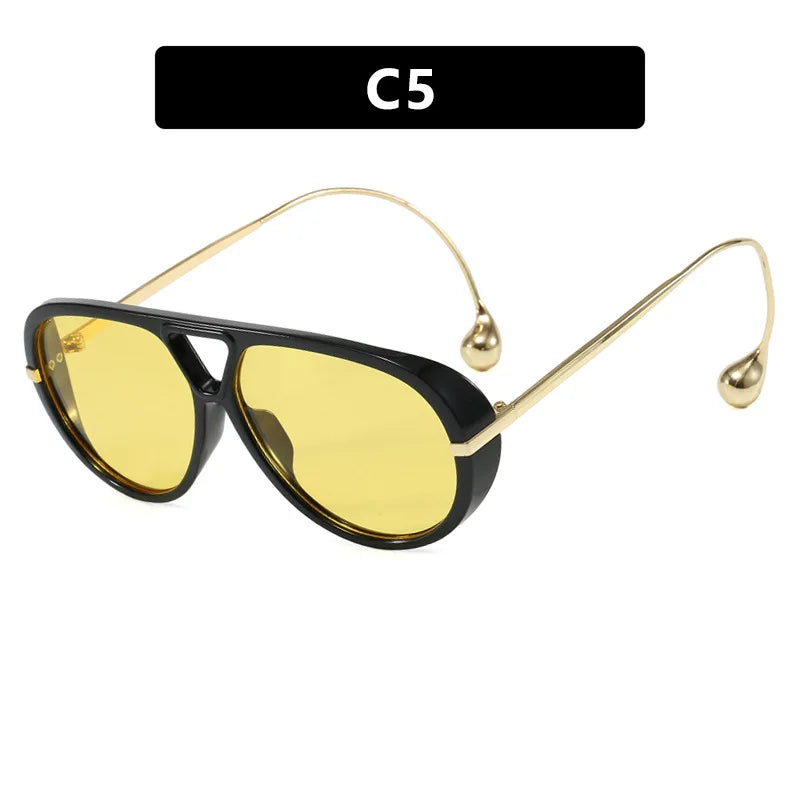 Luxury Brand Designer Oversized Pilot Sunglasses