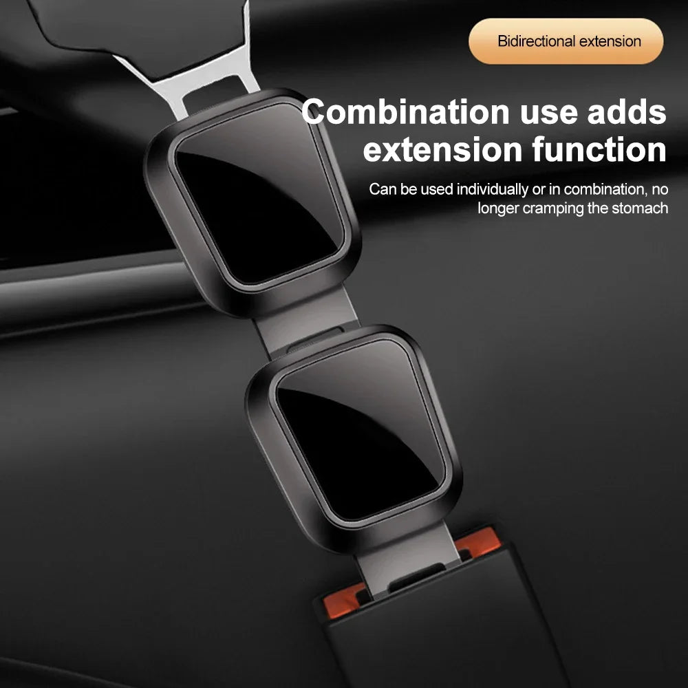Metal seat belt extension for high-end vehicles