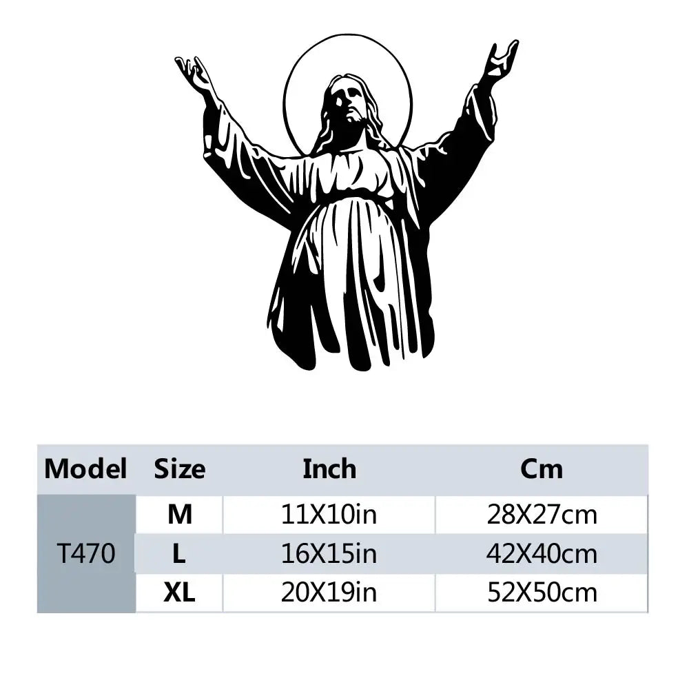 Jesus Self Adhesive Vinyl Waterproof Wall Art