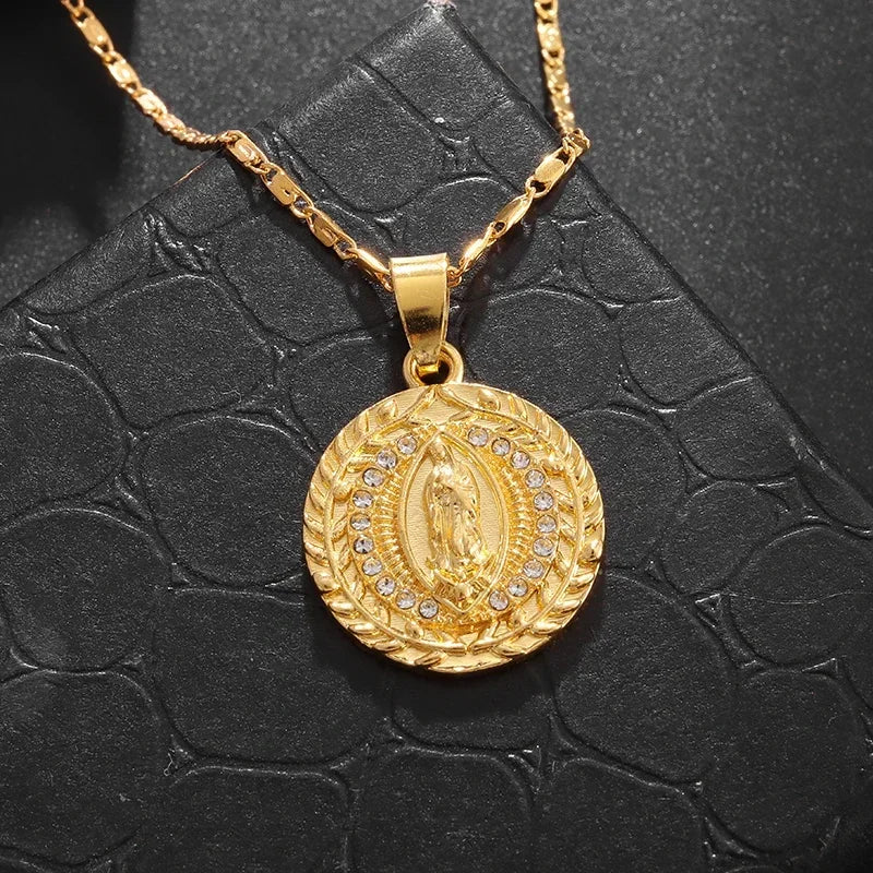 Stainless Steel Virgin Mary Necklace