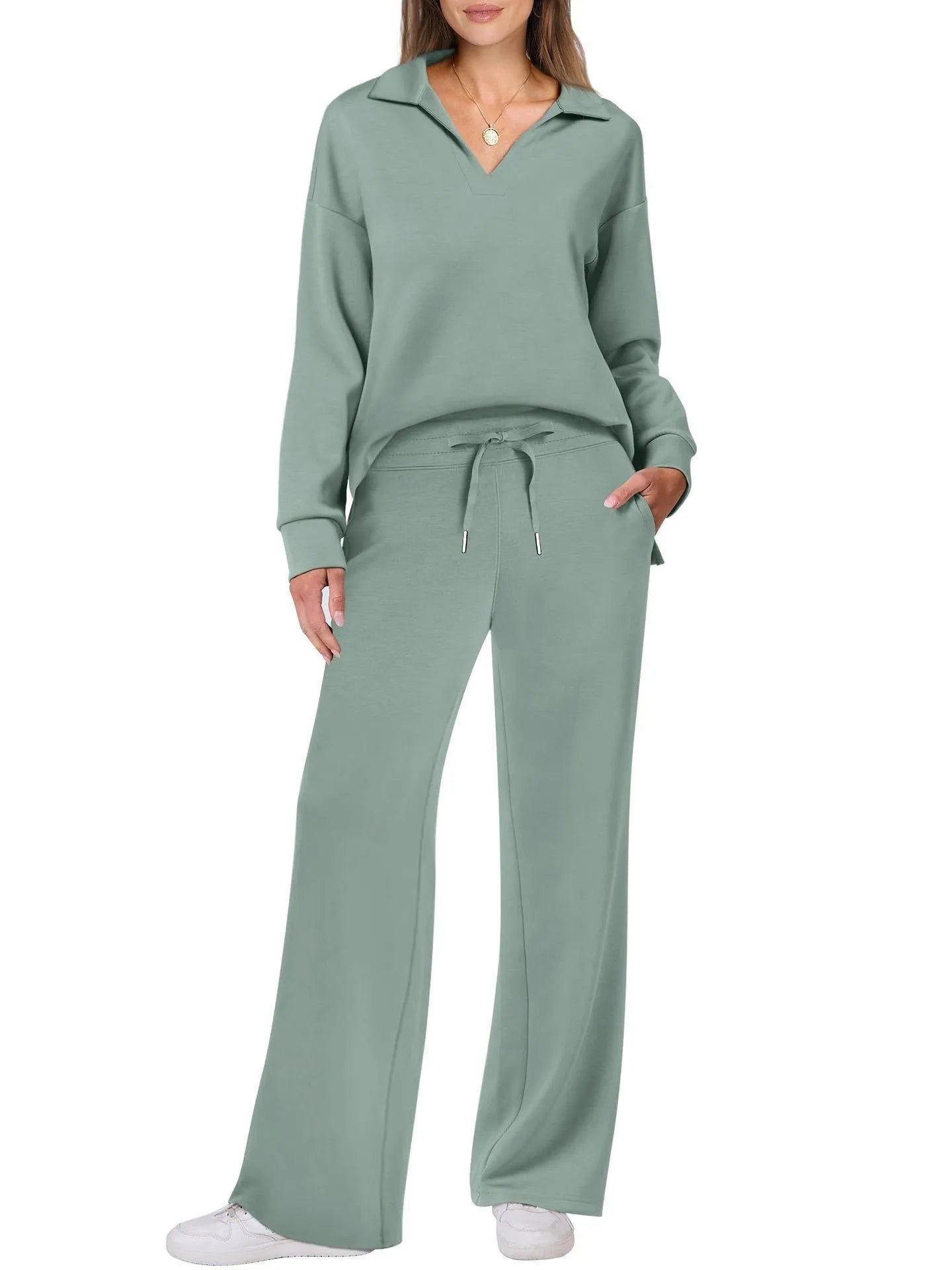 Women's Fall Transition 2-Piece Set - Breathable & Wrinkle Resistant Sweatsuits Sets