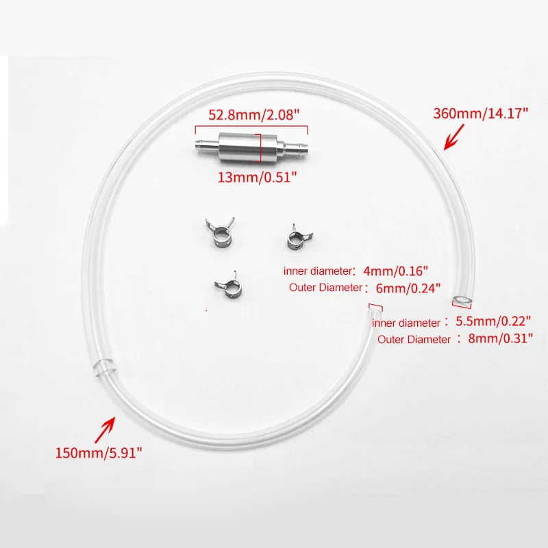 Brake Bleeder Hose - One Way Check Valve Tube Bleeding Tool Kit For Motorcyle Clutch