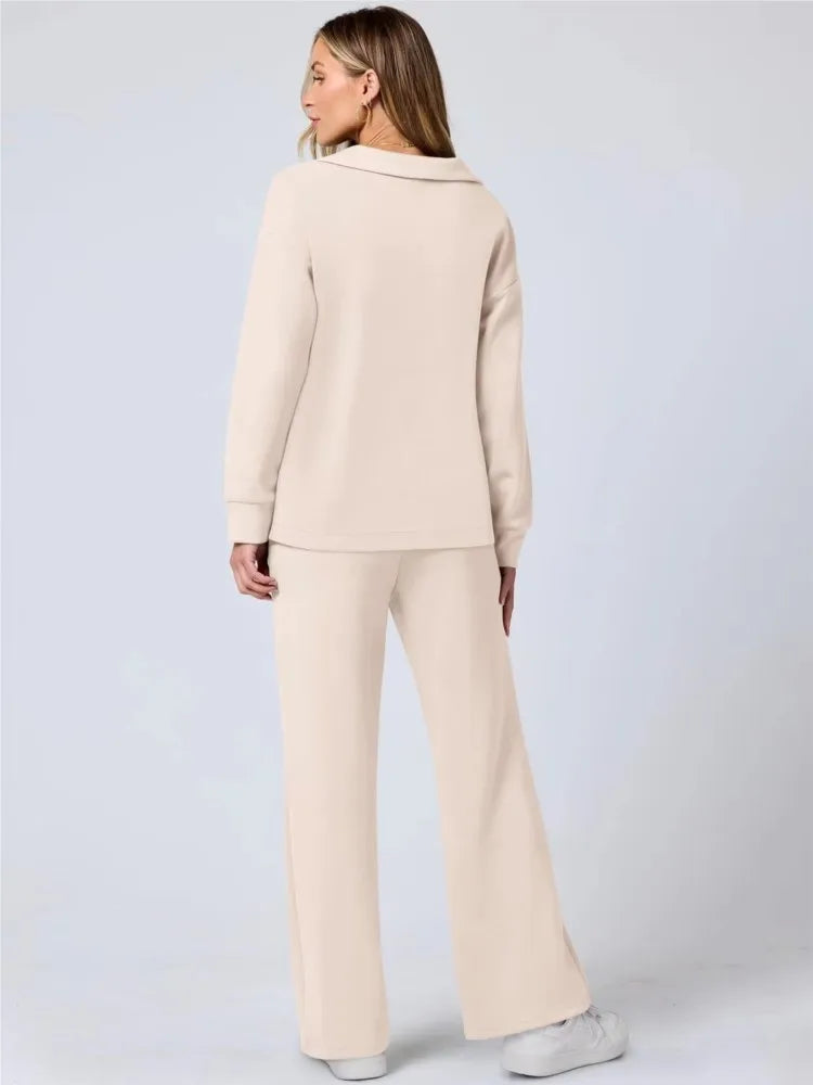 Women's Fall Transition 2-Piece Set - Breathable & Wrinkle Resistant Sweatsuits Sets