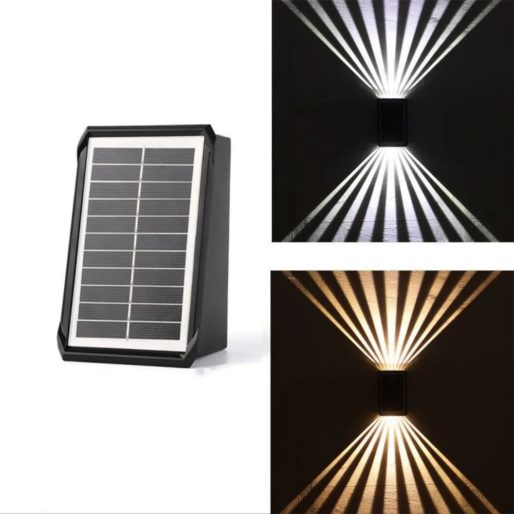 Solar Colorful Wall Lights Outdoor Light Waterproof