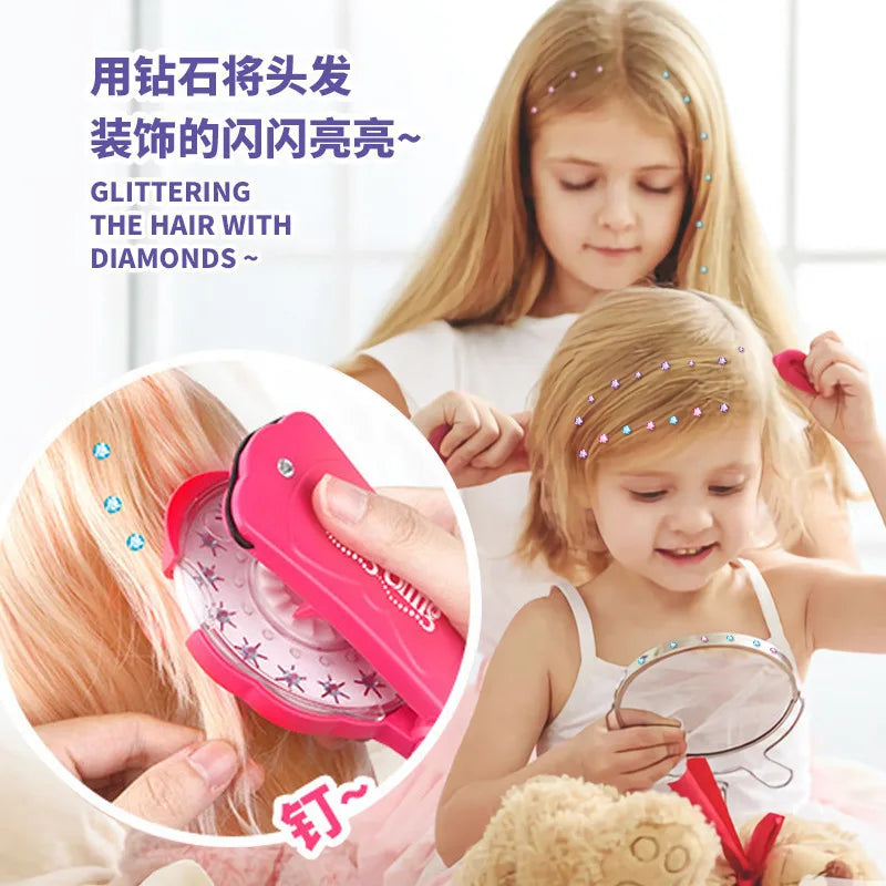 Glitter Diamond Styling Tools Hair Gemstone