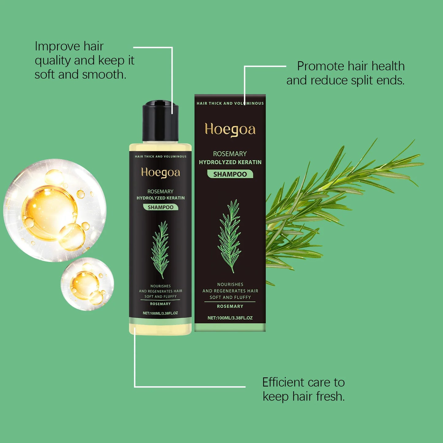 Tgideas Organic Rosemary Hair Growth Shampoo