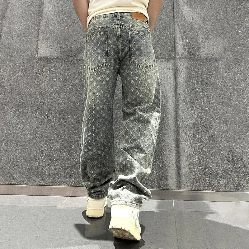 Jacquard  Denim  Jeans