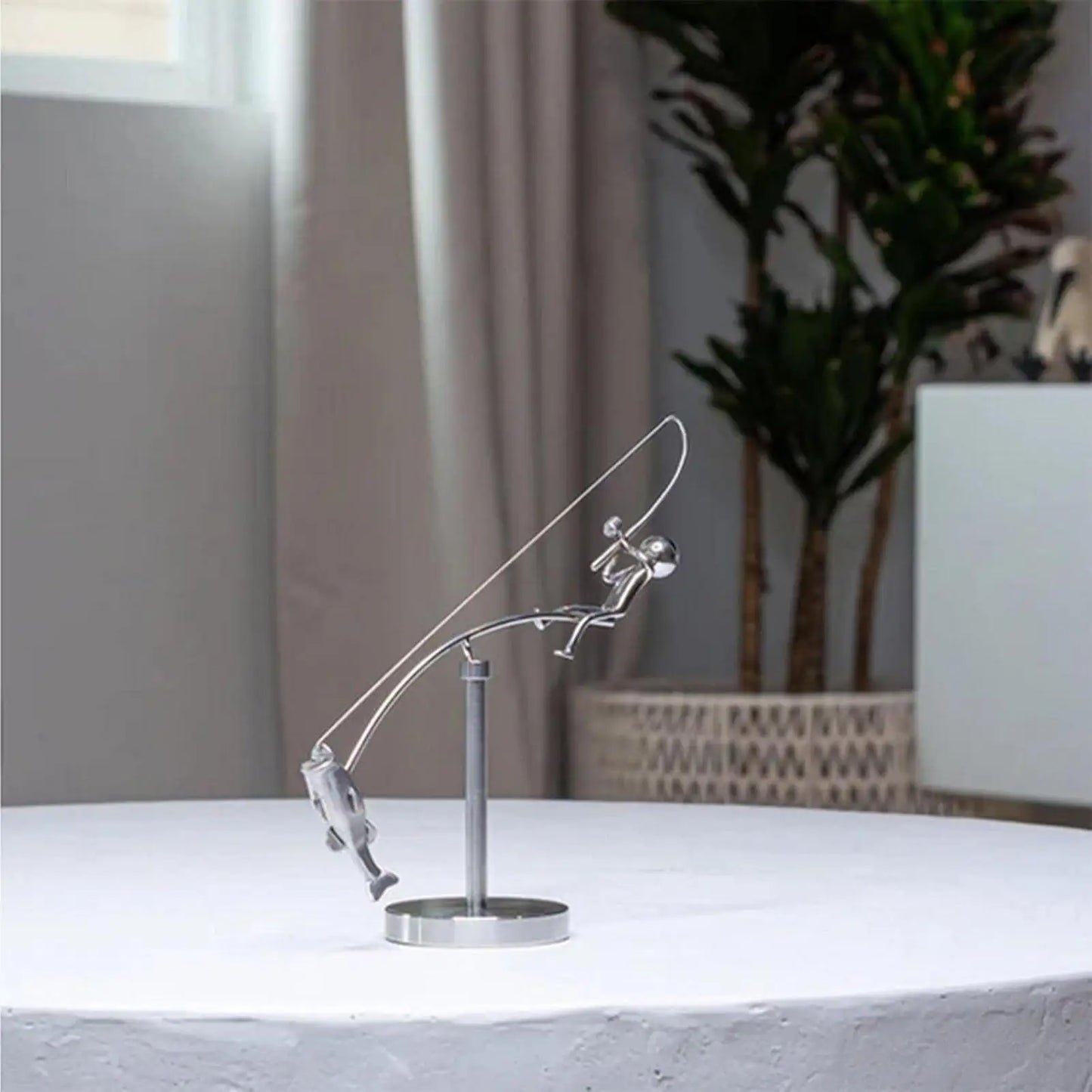 The Fisherman Balancing Sculpture