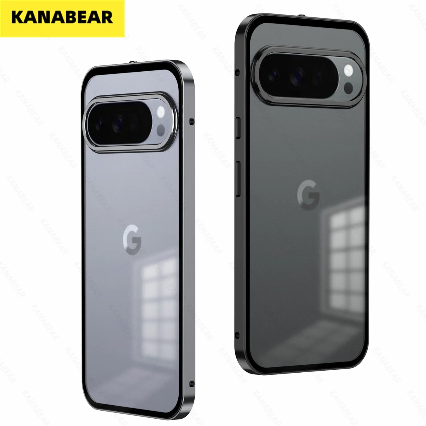 Magnetic Aluminum frame Double-sided Metal Phone Case For Google Pixel