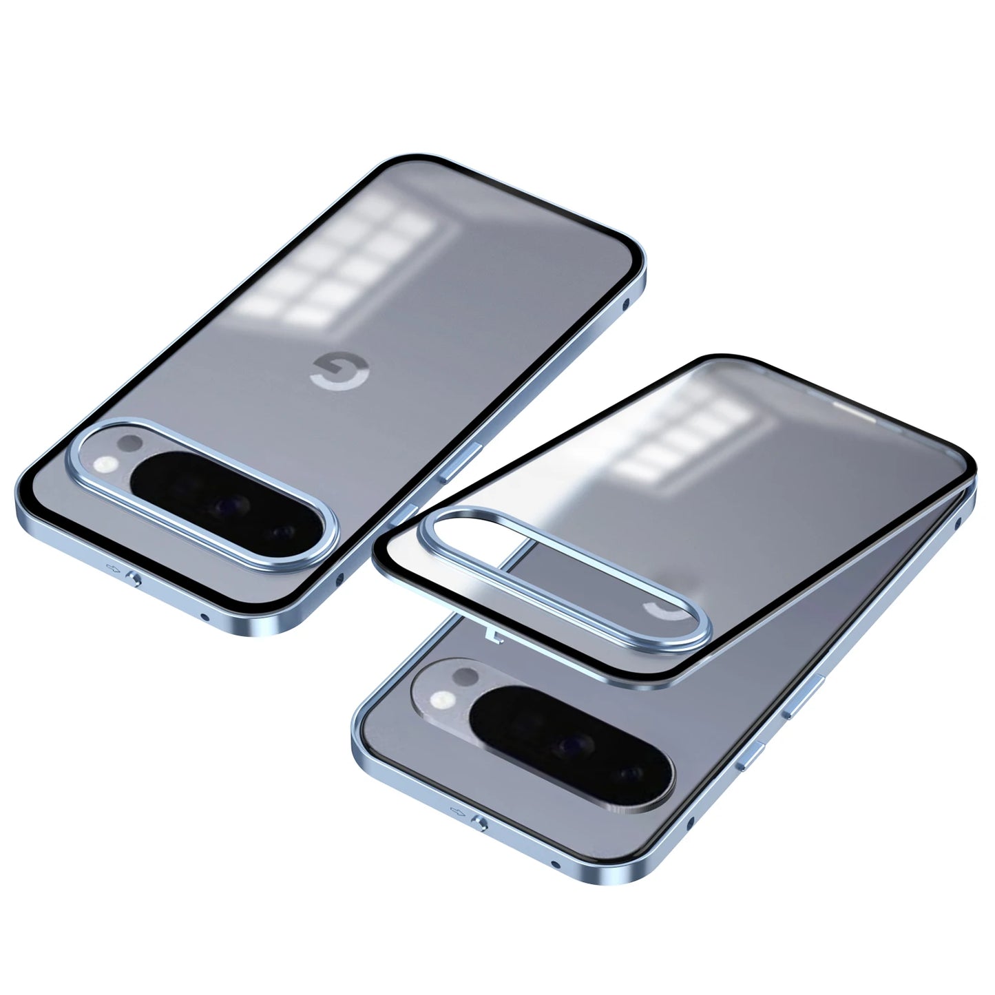 Magnetic Aluminum frame Double-sided Metal Phone Case For Google Pixel