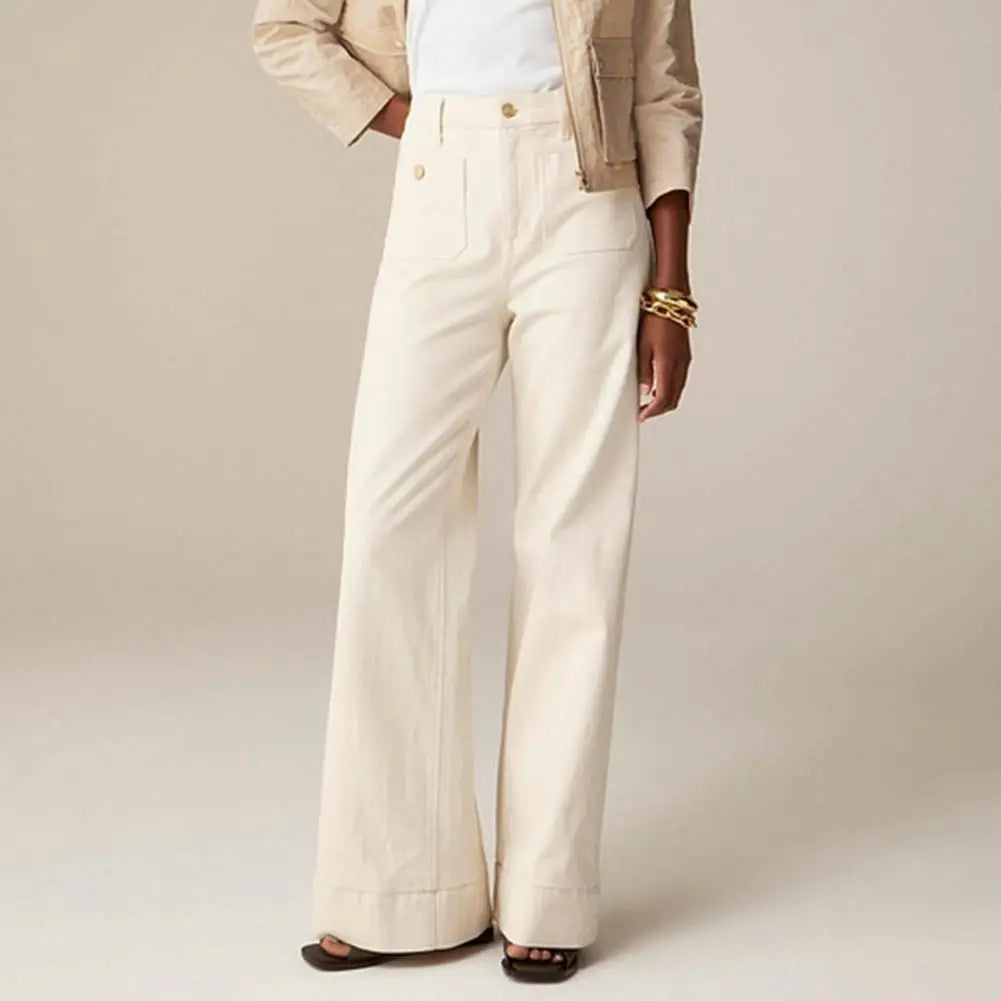 Tummy Control Sailor Wide Leg Jeans