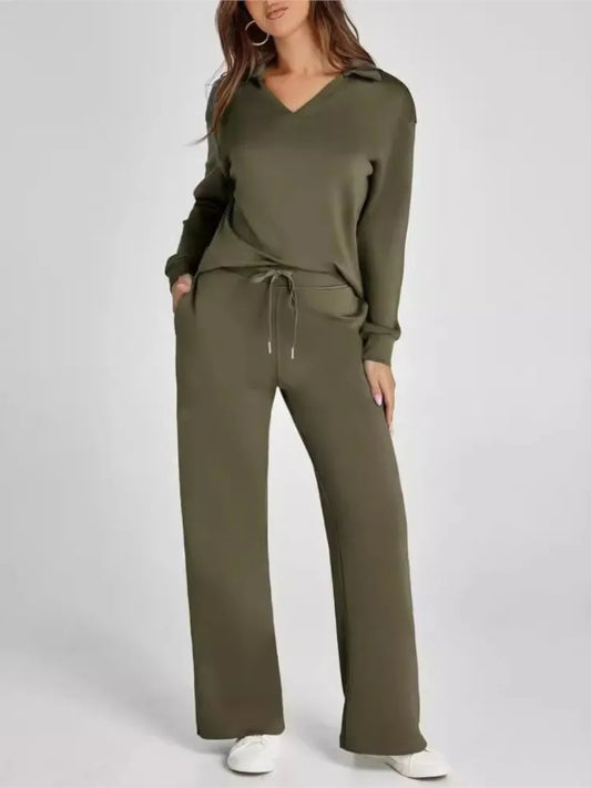 Women's Fall Transition 2-Piece Set - Breathable & Wrinkle Resistant Sweatsuits Sets