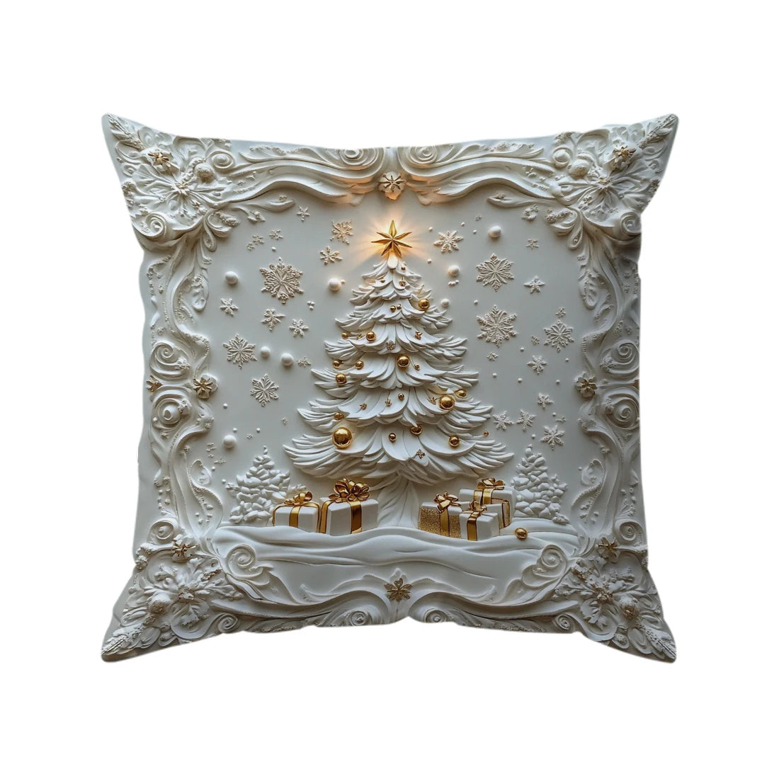 Festive Christmas Cushion Cover---2D printing, not 3D