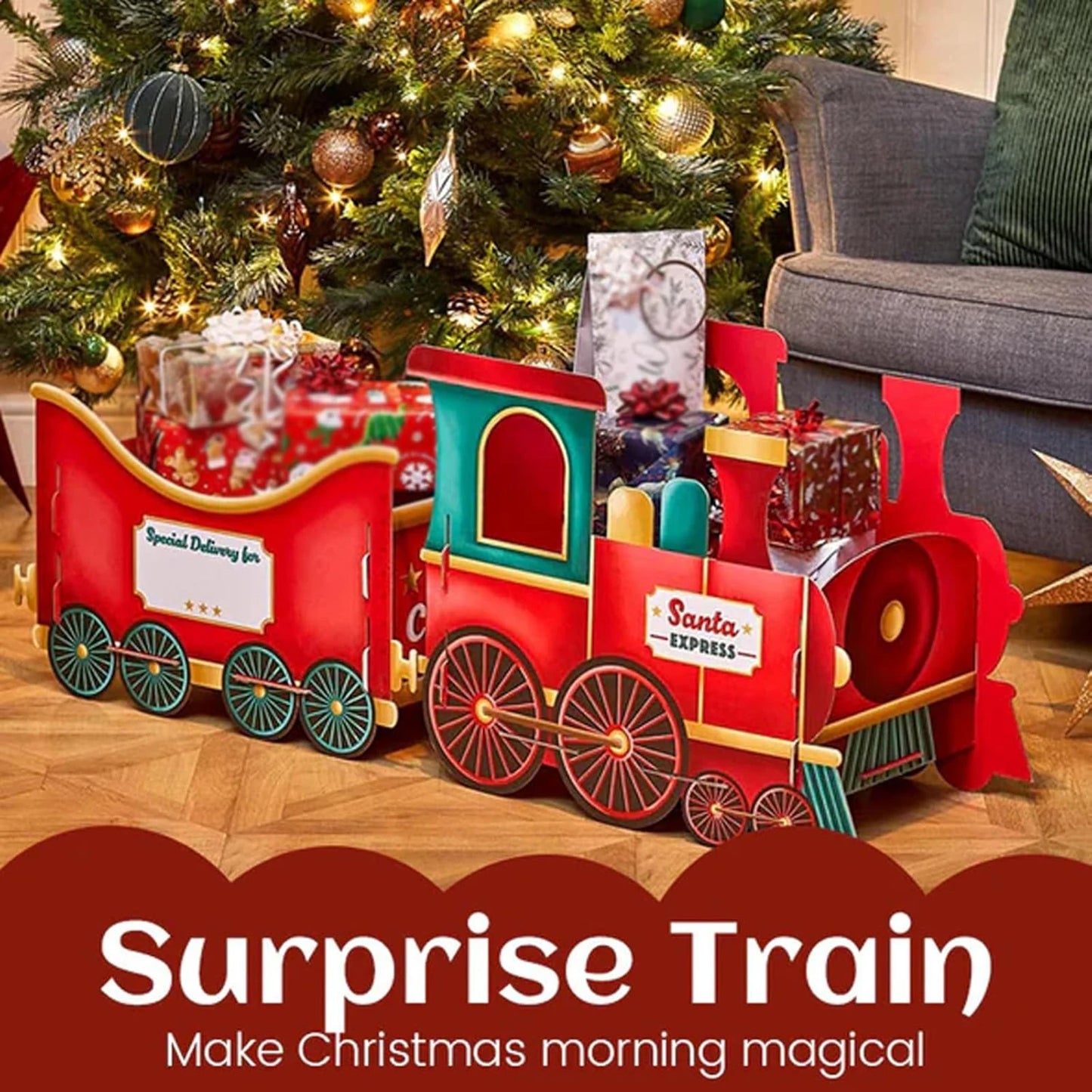 Santa’s Gift Train — Deliver Holiday Cheer in Style!
