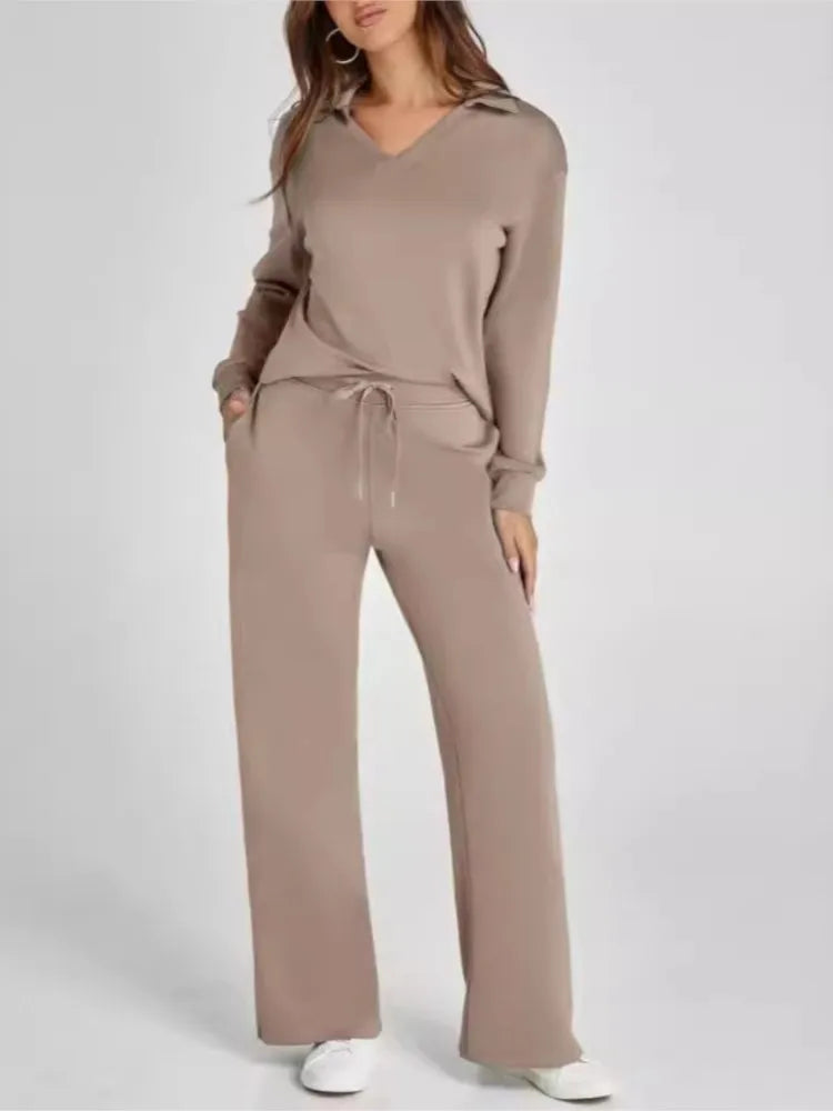 Women's Fall Transition 2-Piece Set - Breathable & Wrinkle Resistant Sweatsuits Sets