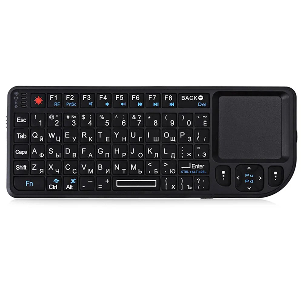 Mini Wireless Keyboard, 2.4G Rechargeable Backlight Keyboard with Touchpad