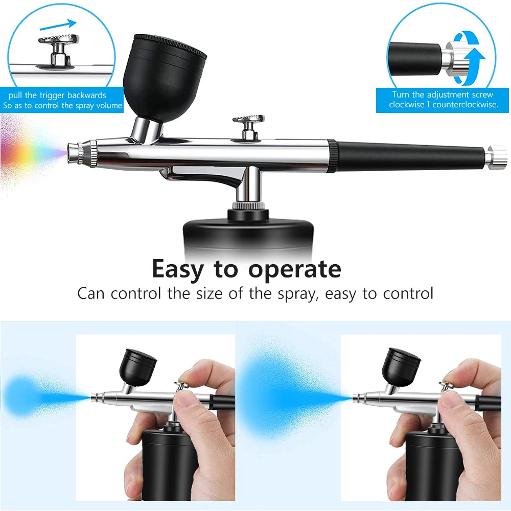 Electric Airbrush Kit with Compressor
