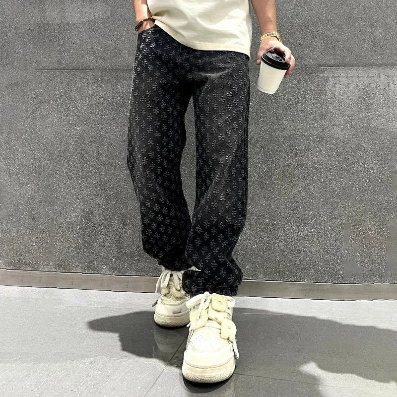 Jacquard  Denim  Jeans