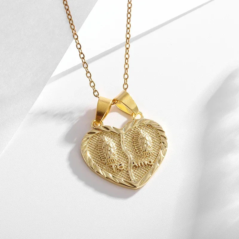 Stainless Steel Virgin Mary Necklace