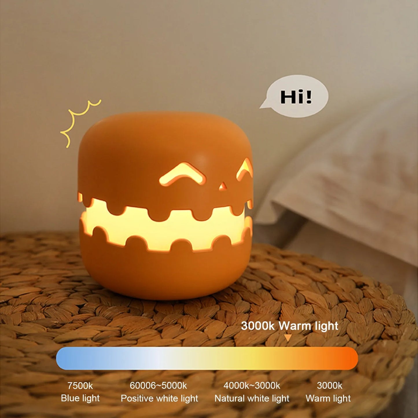 Pumpkin Night Light - Fun and Creative Gift,