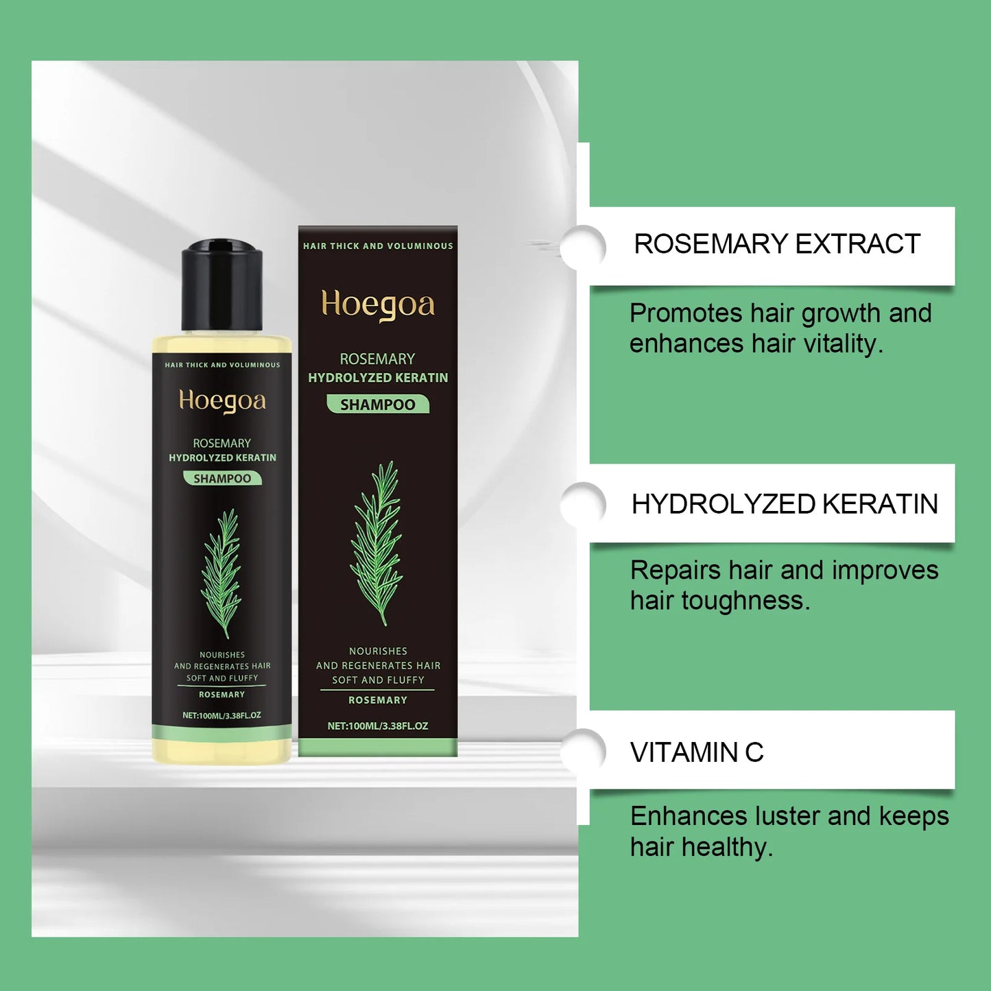 Tgideas Organic Rosemary Hair Growth Shampoo