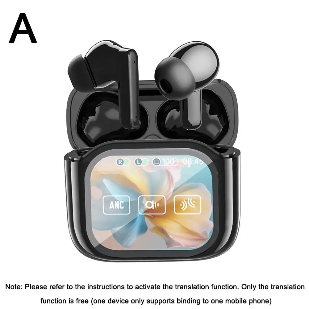 Wireless Bluetooth Translation Earphone With LED display screen(Fit iOS & Android)