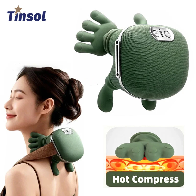 3D Shiatsu Neck & Shoulder Massager with Soothing Heat