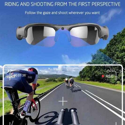 Camera Glasses Smart HD 1080P WiFi Sports Glasses with Camera Video 32G