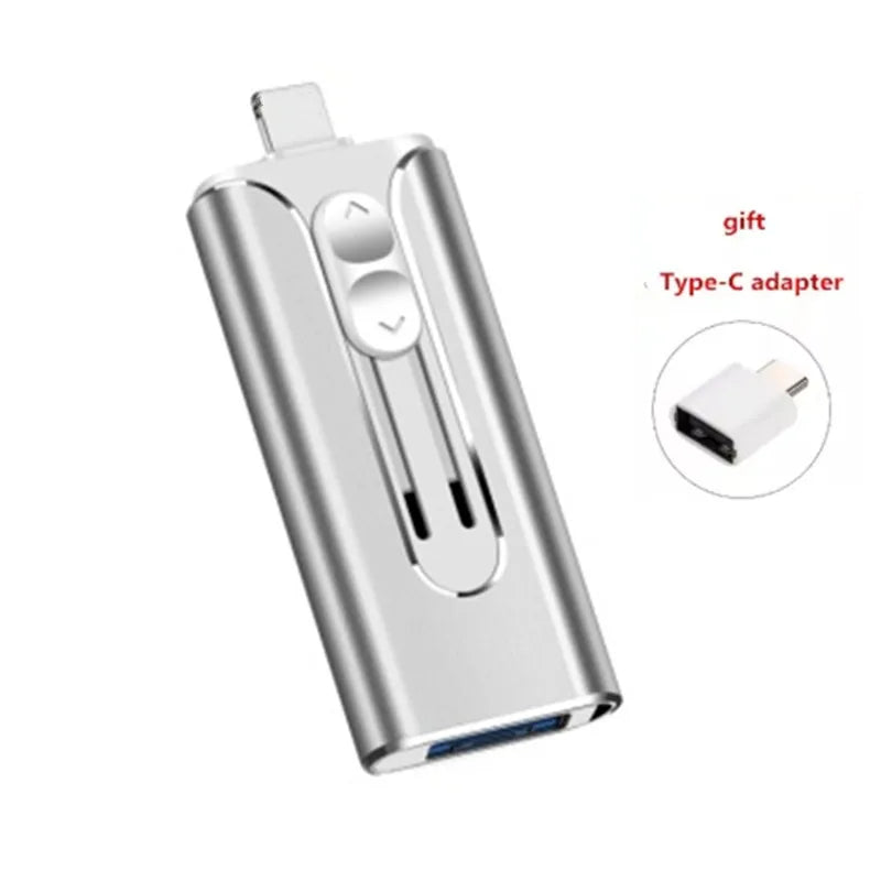 3 in 1 Flash Drive, Portable High Speed USB