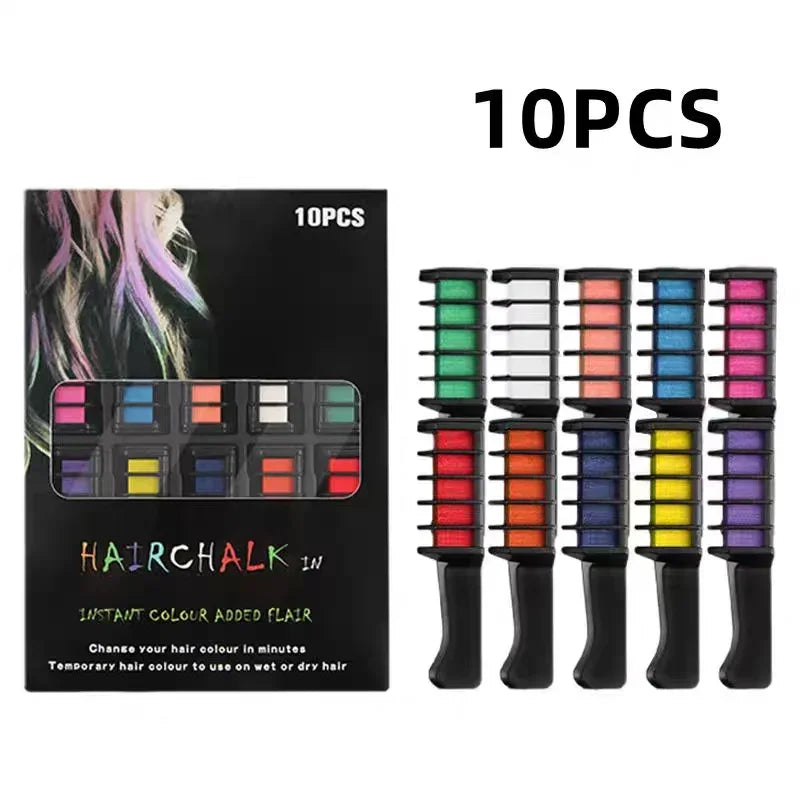 Festive Fun Hair Chalk Combs