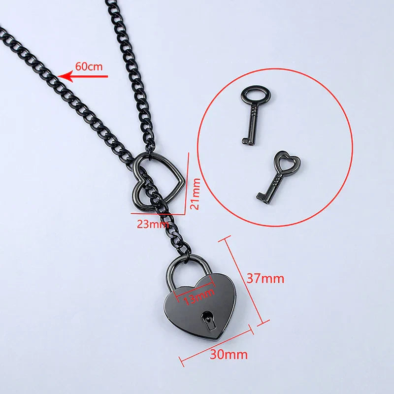 Heart ring Slip Chain Necklace